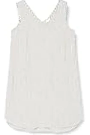 Kaffe Damesjurk met mouwen, V-hals, knielengte, zakken, recht silhouet, dames, , 44