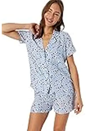 Trendyol Dames Floral Midden Geweven Shirt-Korte Pyjama Set, , 60