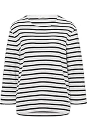 Brax Dames Style Bonnie Cotton Structure Striped Sweatshirt, , 34