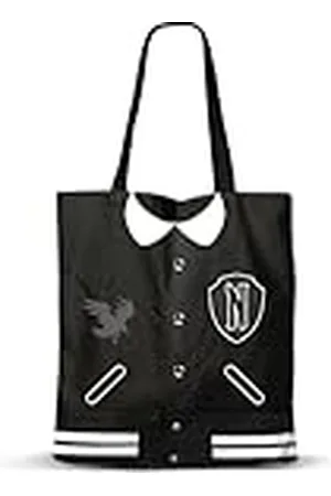 KARACTERMANIA Wednesday Varsity-shopping Bag boodschappentas, , , Eén maat, Winkeltas winkeltas Varsity