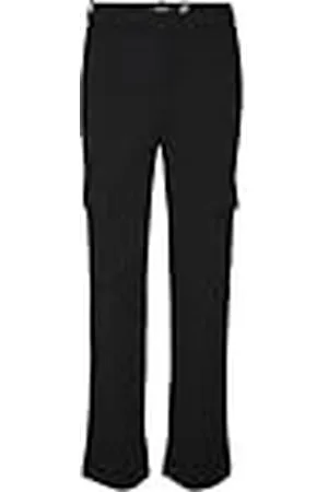 VERO MODA VMZAMIRA MR Straight Cargo Pant GA NOOS damesbroek, zwart, M/32, , (M) W x 32L