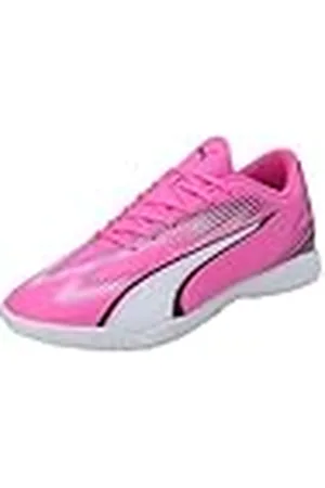 PUMA Unisex Ultra Play It voetbalschoen, Poison Pink Wit Zwart, 46 EU