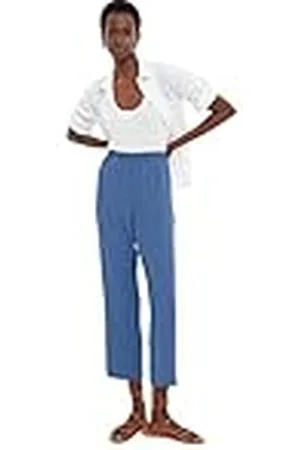 Trendyol Vrouwen Hoge Taille Rechte Been Rechte Broek, , 62