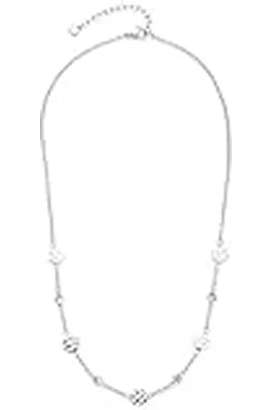 Leonardo Leonardo Jewels Halskette Milou für Damen aus Edelstahl silberfarben, mit weißen Zirkonia Steinen, Länge: 45cm + 5cm, 22487