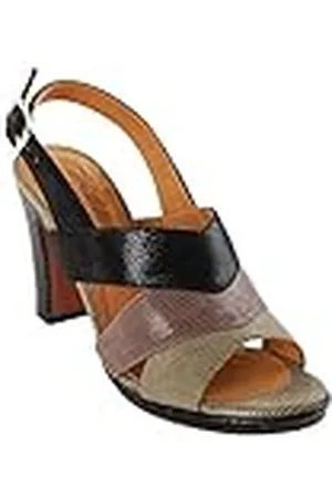 Chie Mihara ADINA40 Damessandalen met hoge hakken, jachtgroen, bruin, zwart, 40 EU, , 40 EU