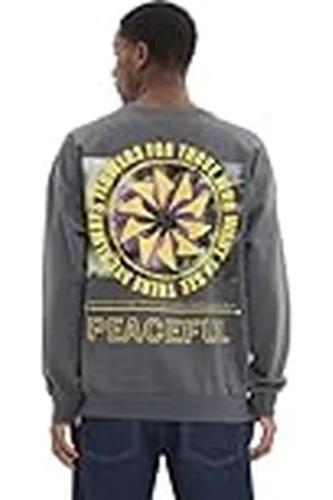Trendyol Heren ronde hals effen oversized sweatshirt met ronde hals, , S, , S