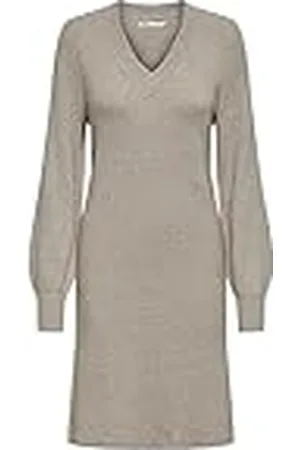 ONLY Dames Onlkatia Ls V-hals jurk Nca KNT jurk, , L