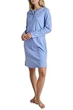 Calida Dames Daylight Dreams nachthemd, hydrangea blue, regular, , Eén maat