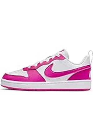 Nike Court Borough Low Recraft schoenen voor kinderen, wit/laser fuchsia, 36,5 EU, , 36.5 EU