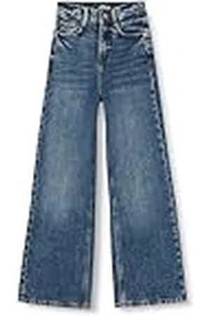 QS by s.Oliver Junior Meisjesjeans, Wide Leg Blue 164, , 164 cm