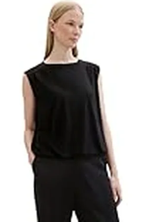 TOM TAILOR Basic blouse voor dames met structuur, , XXS