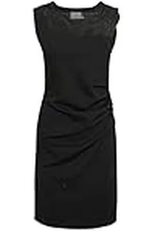 Kaffe Cocktailjurk voor dames, ronde hals, kant, detail, boven, knie, lengte mouwloos, , M