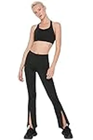 Trendyol Dames sportkleding hoge taille wijde pijpen flare joggingbroek, , M
