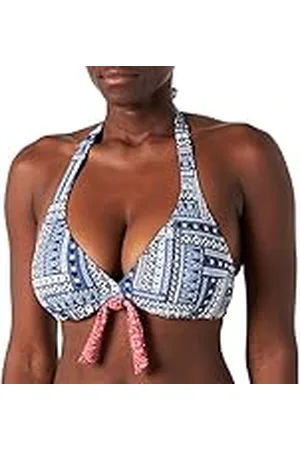 QS by s.Oliver RED LABEL Beachwear LM Cocina Bikini voor dames, Blauwrot Bedruckt, 80C