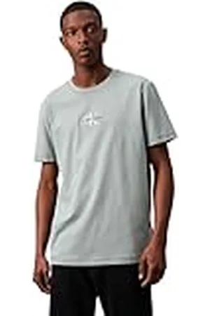 Calvin Klein Jeans Heren Monologo T-shirt met korte mouwen en ronde hals, , XXS