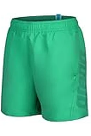 Arena Fundamentals Logo R Junior Boys Beach and Pool Boxer Shorts, Sneldrogend badpak van zachte gerecyclede stof, strandboxer met binnenbroek van mesh, , 14-15 Jaar