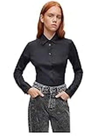HUGO BOSS The Fitted Shirt Blouse voor dames, , 56 NL