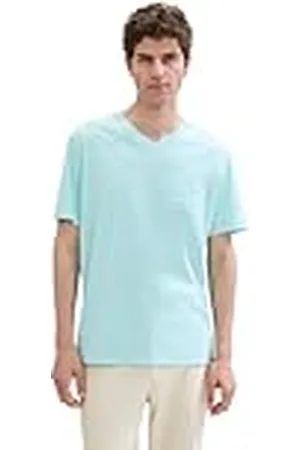 TOM TAILOR Heren T-shirt in verwassen look, , S