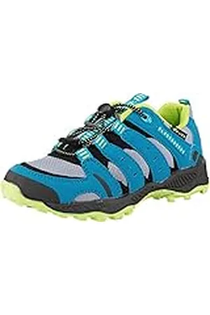 LICO Fremont Trekking- en wandelschoenen uniseks-kind , Grijs / blauw / limoen, 27 EU