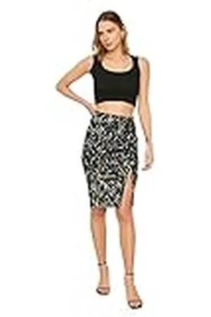 Trendyol Dames Black Shutter Gedetailleerd Gebreide Rok, XL