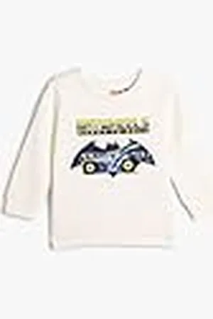 Koton Babyboys Batman Licensed Long Sleeve Cotton Soft Interior Sweatshirt, , 9-12 Monate