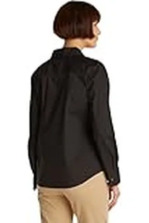 Tommy Hilfiger Dames ESS POPLIN REGULAR SHIRT WW0WW44084, zwart, 32, , 58