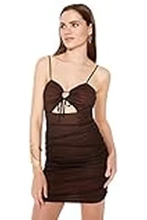 Trendyol Glam Mini Bodycon getailleerde gebreide jurk voor dames, , 62