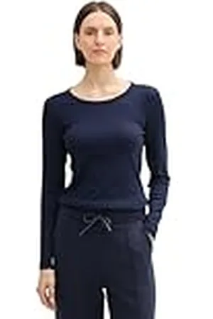 TOM TAILOR T-shirt met lange mouwen voor dames, , M