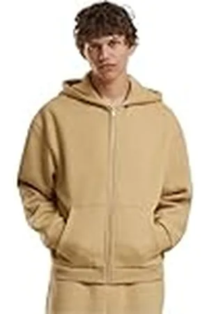 Build Your Brand Fluffy Zip Hoody, herenhoodie met doorlopende ritssluiting, regular fit, , M