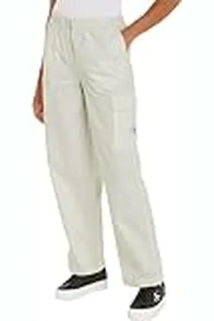 Calvin Klein Jeans Cargo geweven broek voor dames, , XXS