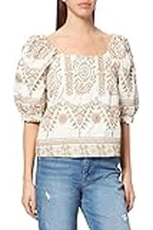 Minus Sanny Blouse voor dames, wit, maat 34