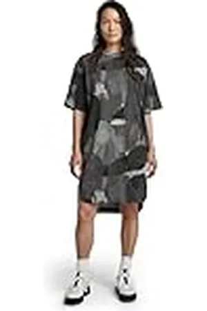 G-Star RAW Boxy U Tee ao Casual Dress, meerkleurig (Metal Grey Watercolor camo C338-D976), XS, Meerkleurig (Metal Grey Watercolor Camo C338-d976), XS