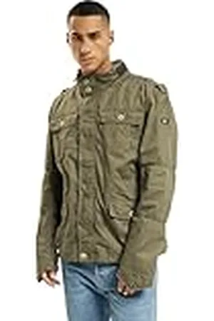Brandit Britannia Vintage overgangsjas voor heren, legerjas, outdoorjas, olijf, S