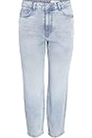 Noisy May Dames Jeans Cropped High Waist Broek Denim Gebleekte Broeken NMMONI, Colour: , Size:27W / 32L, Beenlengte:L32
