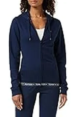 Tommy Hilfiger Sweatshirt voor dames met ritssluiting, Blauw (Navy Blazer), XS