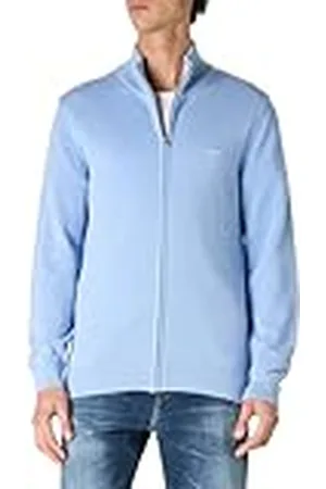 GANT Katoen Pique Zip Cardigan, , M