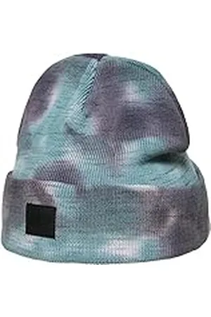 Urban classics Unisex Tie Dye Kids Beanie Hoed, Grijs/Teal, S/M, , S/M