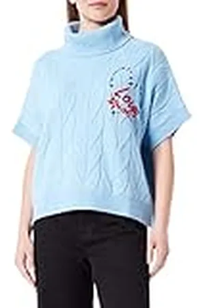 Moschino Dames oversize fit turtleneck Whit Heart and Logo Embroidery O Pullover Sweater, , 40