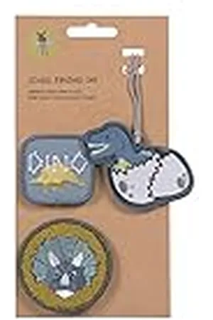 LÄSSIG LÄSSIG Set van 3 hangers en patches, met drukknop, school-patches, , Eén maat, Patches en hangers voor rugzakken en schooltassen