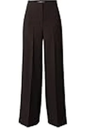 Soaked in Luxury Damesbroek met hoge taille en brede pijpen met ritssluiting, , XXL