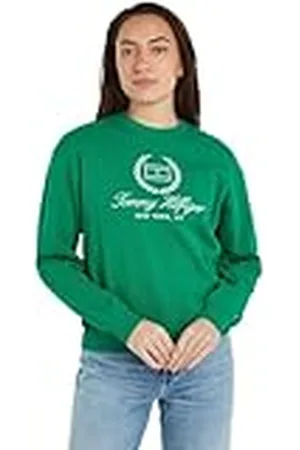 Tommy Hilfiger Dames REG VLAG SCRIPT CNK SWTSHRT XXL, , XXL