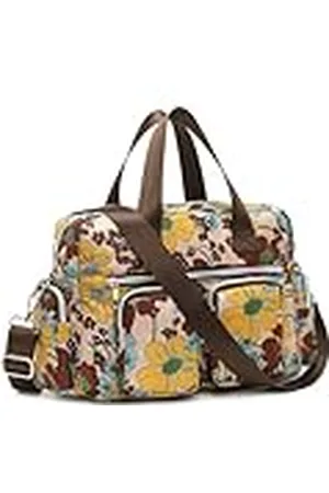 Kono Lichte dameshandtas met bloemenpatroon, waterdichte hengseltas, grote schoudertas voor vrouwen, multifunctionele schoudertas voor werk, shopper, reizen