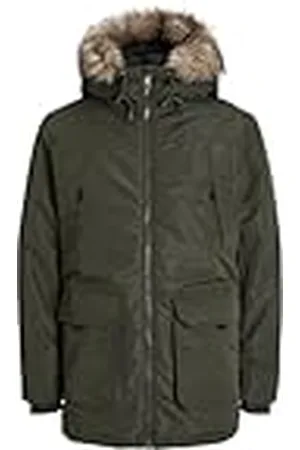 JACK & JONES Jjeconstruct Faux Fur Sn Parka voor heren, , XL
