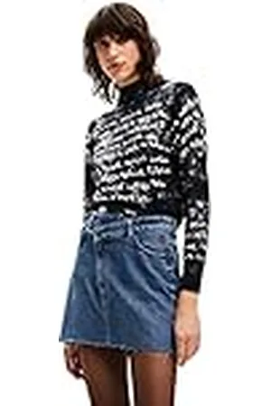 Desigual Dames Black JERS_ESTEL 2000 Pullover Sweater, XS
