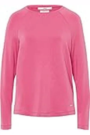 Brax Dames Style Carina eenvoudig shirt met lange mouwen in thermische kwaliteit sweatshirt, Icd Rose, 34