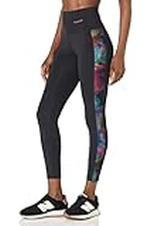 Desigual Tulip Floral Side Black Sport Leggings 23SWKK03, zwart, XL