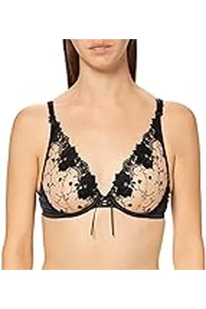 Aubade Belle Camelias Plunge Bra voor dames, Hypnotique, 70B