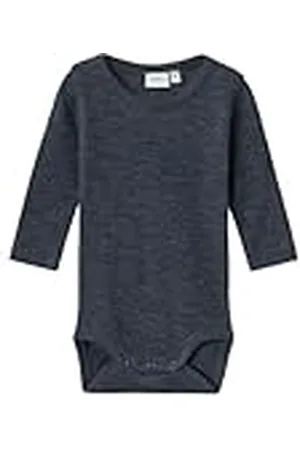 NAME IT Nbmwossa Wool/Silk Rib Ls Body, , 74 cm