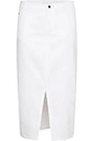 Kaffe Dames Denim Skirt Pencil Silhouette Midi Length High-Waisted Slim Fit, , 42