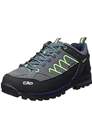 CMP Heren Moon Low Trekking Schoen Wp Walking, Grijs Groen Fluo, 46 EU